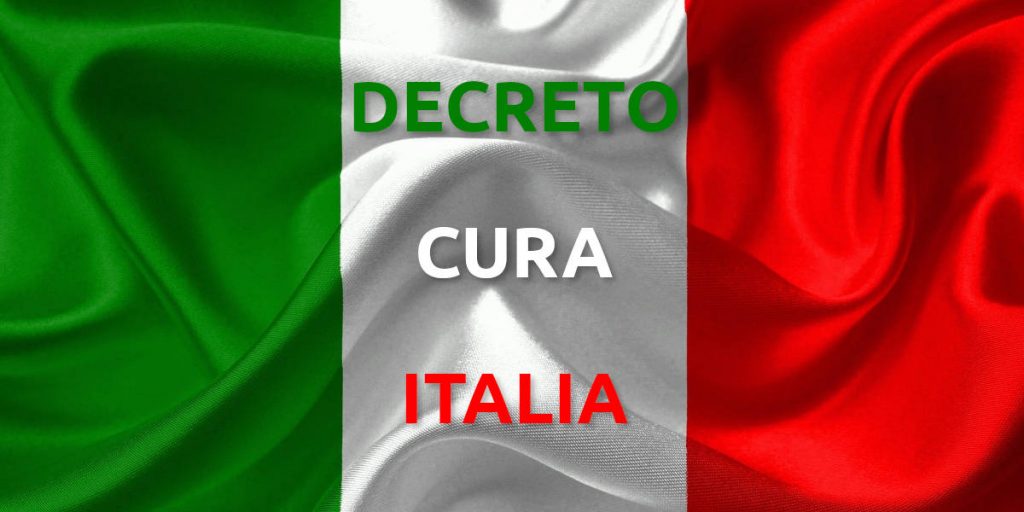 LE NOVITA’ INTRODOTTE DAL DECRETO “CURA ITALIA”
