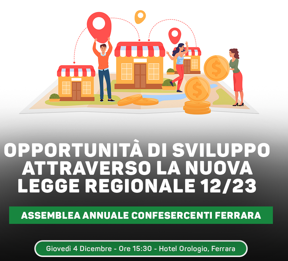 ASSEMBLEA ANNUALE “Opportunità di sviluppo attraverso nuova Legge Regionale 12/23 per la qualificazione della rete commerciale e lo sviluppo dell’economia urbana: esperienze territoriali a confronto”